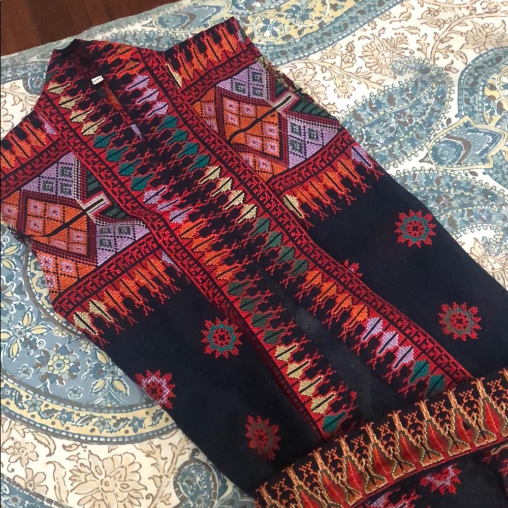 Embroidered Palestinian Dress/ Vest Jacket